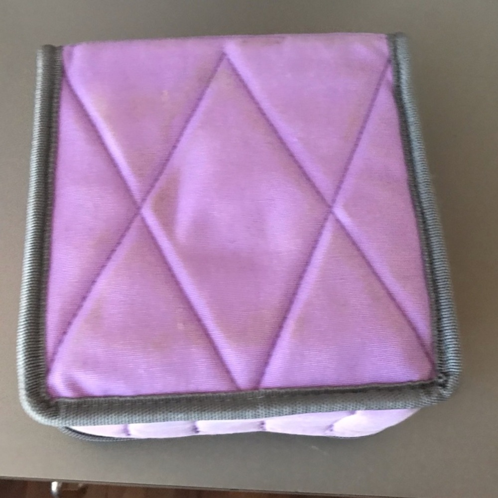 Purple Quilted Storage Box
